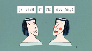 La Veuve et ses Deux Filles : Histoire pour apprendre le français