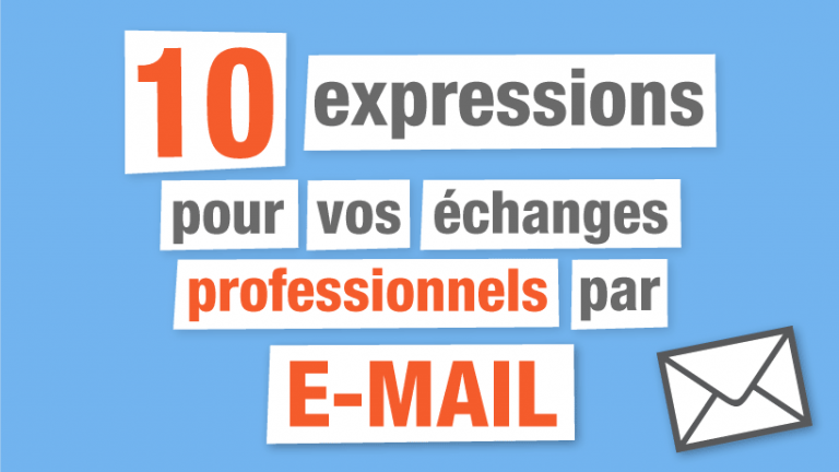Expressions pour vos emails professionnels